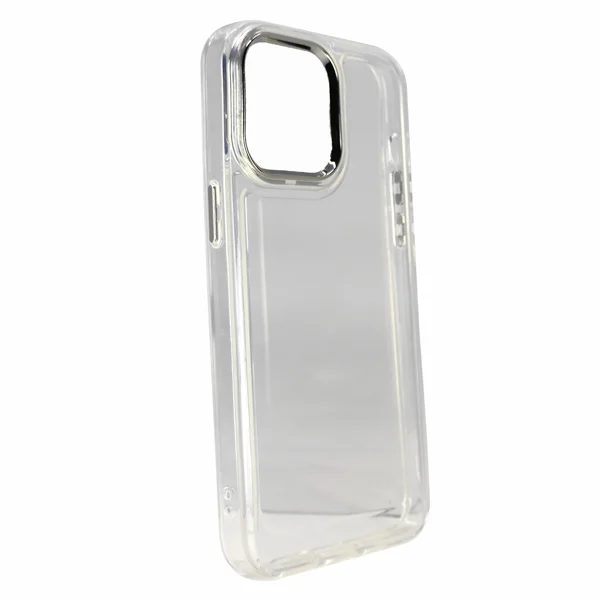 Nettech Apple iPhone 14 Pro Max Uyumlu Şeffaf Metal Kamera Çerçeveli Arka Koruma Kılıf (Şeffaf) NT-96949 - 2