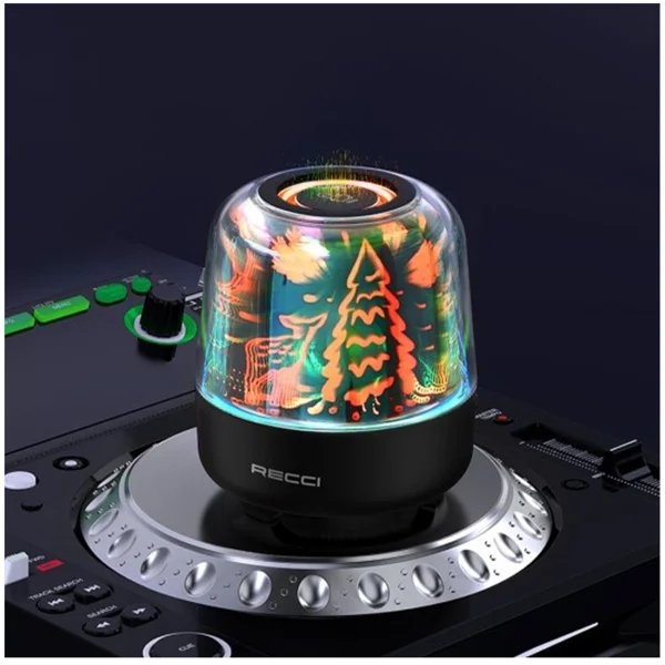 Recci RSK-W20 Magic Forest Seri Minibox Kablosuz Hoparlör - Speaker (Siyah) NT-103818 - 2