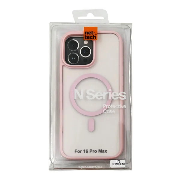 Nettech Apple iPhone 16 Pro Max Uyumlu NT-N057 Arka Koruma Kılıf (Pembe) NT-111013 - 3